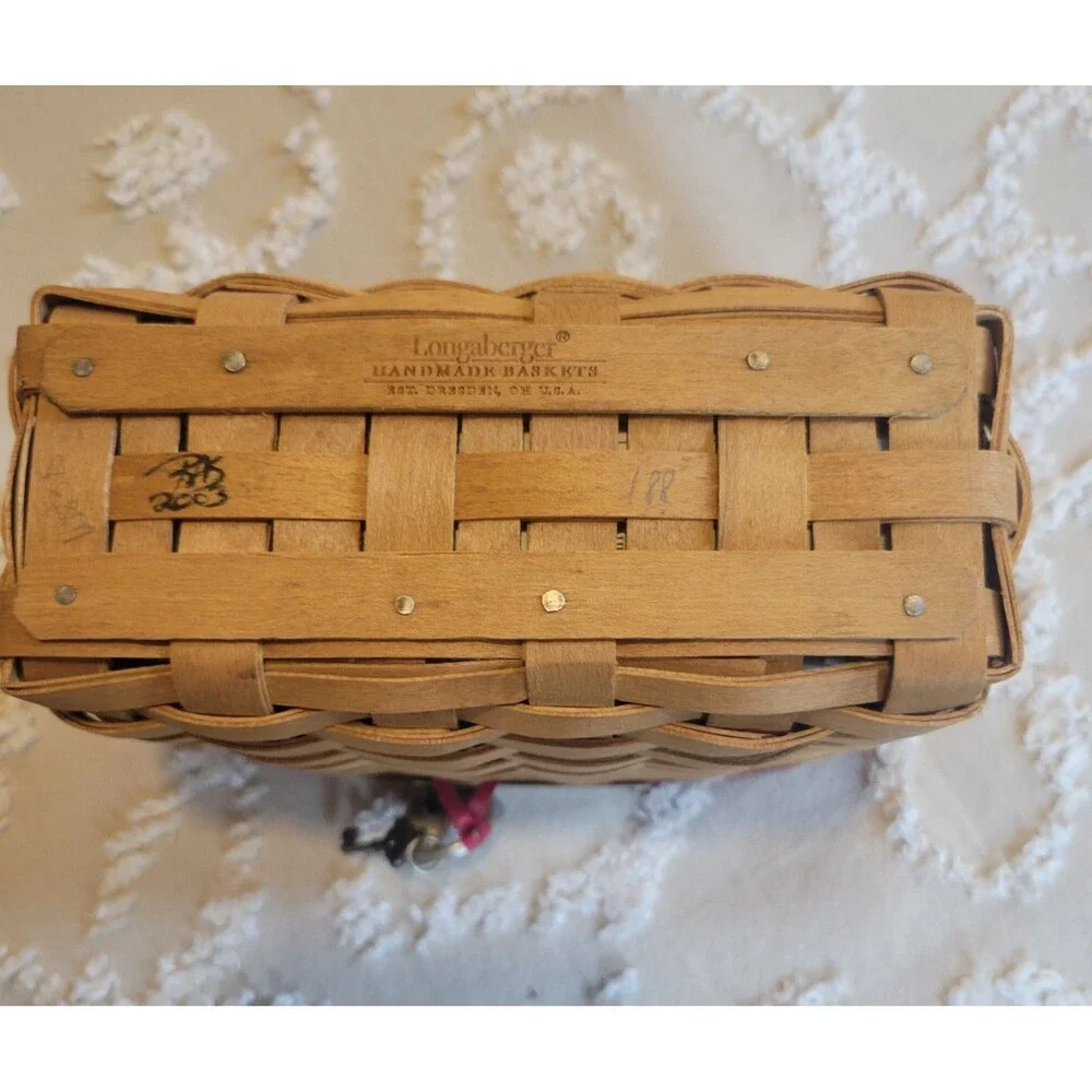 Longaberger 2004 Hostess Appreciation Basket Lid Protector Tie-on New
